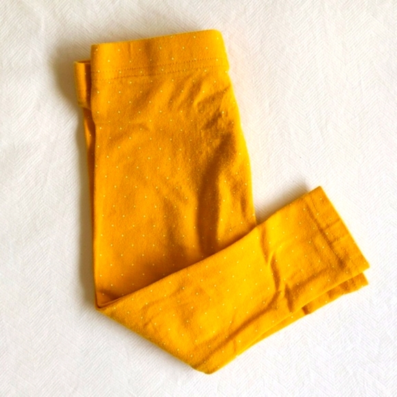 george yellow polka dot stretch cotton leggings 2T toddler girls - Picture 1 of 5